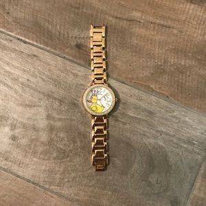 Betsey Johnson 'Bling Bling Time' duck watch